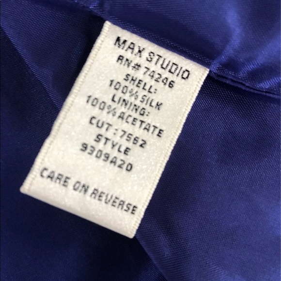 Max Studio Leon Max 100% silk coat & skirt NWT - Picture 12 of 13